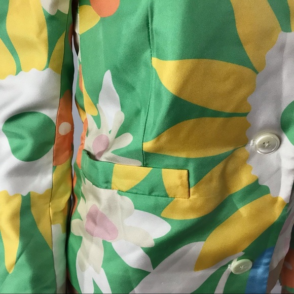 Thom Browne Women's Multicolor Floral Silk Blazer - Picture 3 of 7